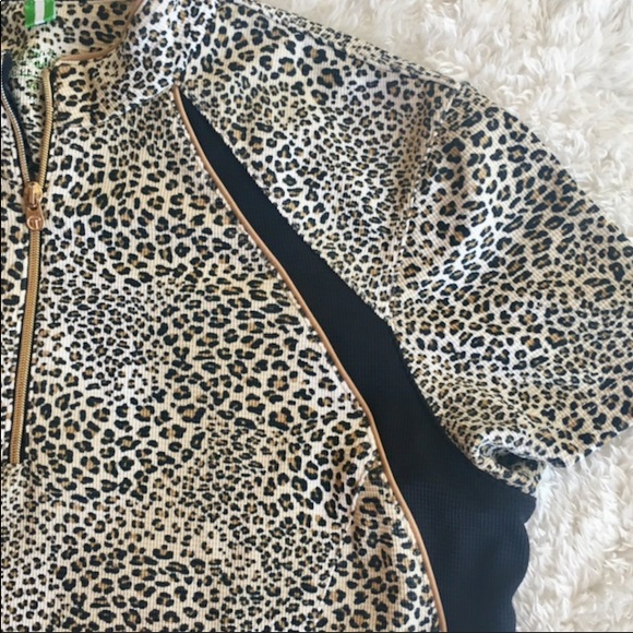 Cheetah Animal Print Sport Shirt Size S - Picture 4 of 8
